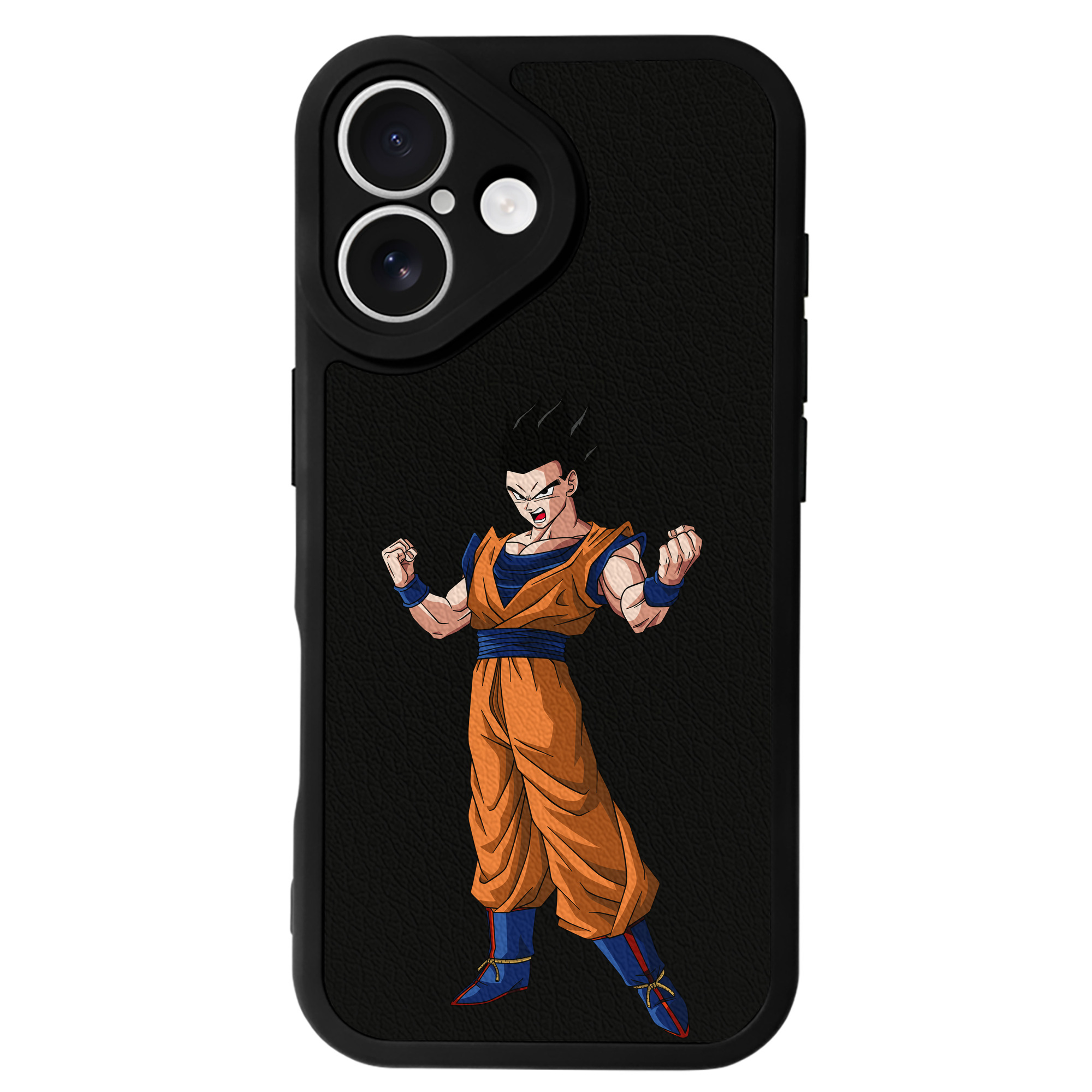 （画像用） ドラゴンボール 孫 悟飯（そんごはん）DRAGON BALL Son Gohan 【iPhone 16シリーズ対応】シリコンスマホケース（レザー調） 材質：シリコン